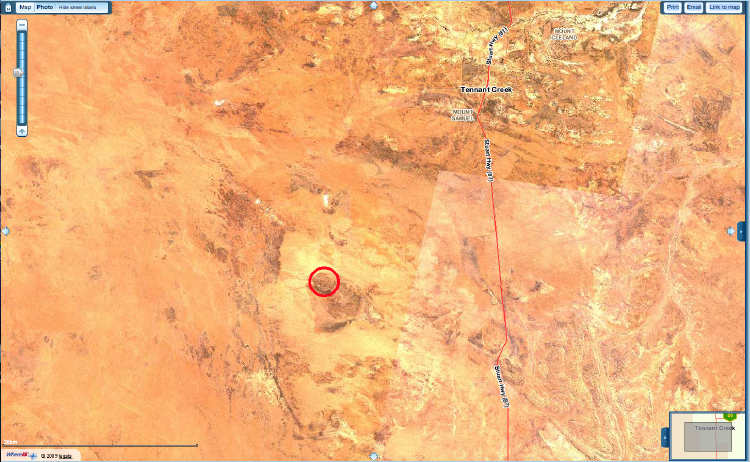 Google Earth image of the area